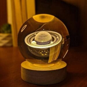 3D Galaxy Crystal Ball Night Ligh