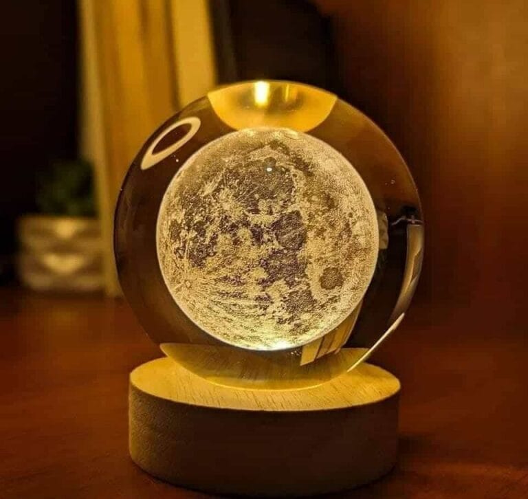 3D Crystal Moon Ball Night Lamp