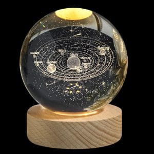 Solar System 3D Crystal Ball Night Light